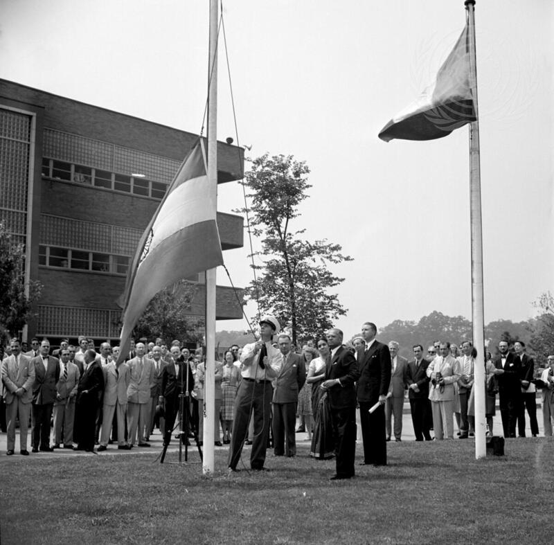 New Indian Flag Raised at Lake Success