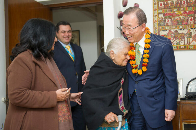 Secretary-General Visits His First Residence in India