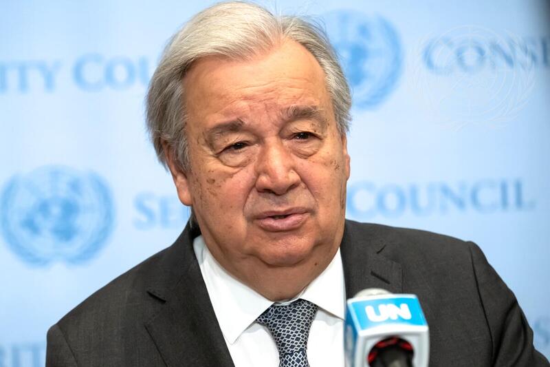 Secretary-General Briefs Press on Passing of His Holiness Pope Francis