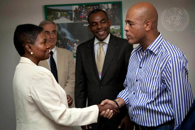 UN Humanitarian Affairs Chief Meets President of Haiti