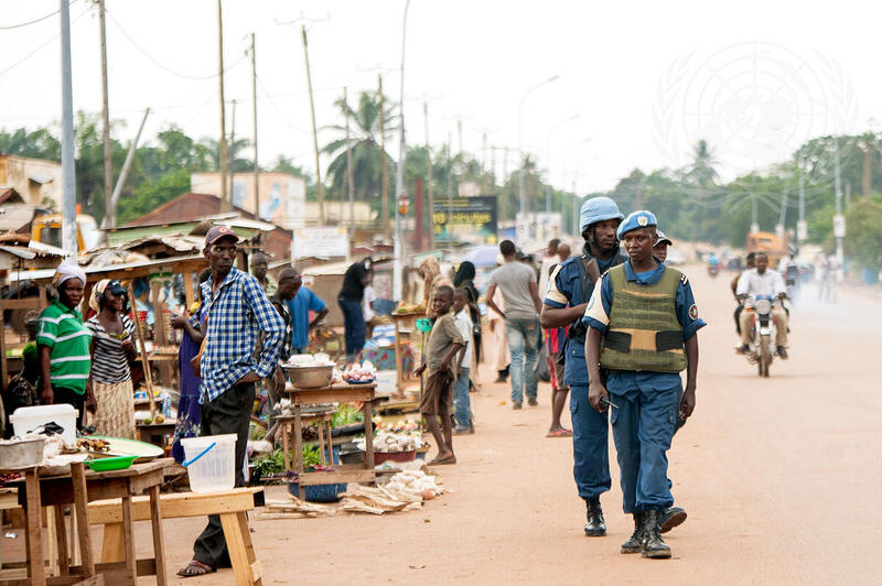 Scene from PK5 Neighbourhood in Bangui, CAR