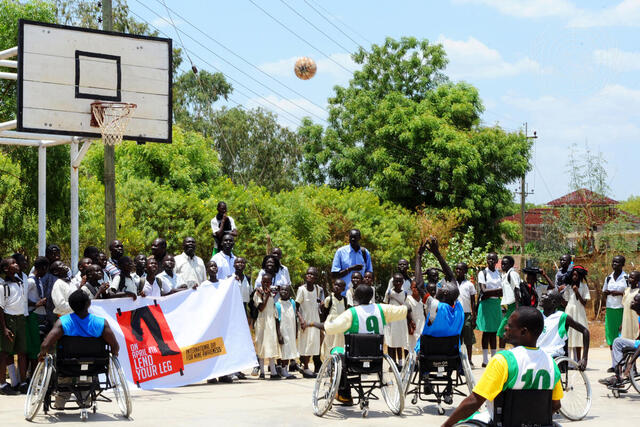 Disabled Athletes Celebrate International Mine Awareness Day