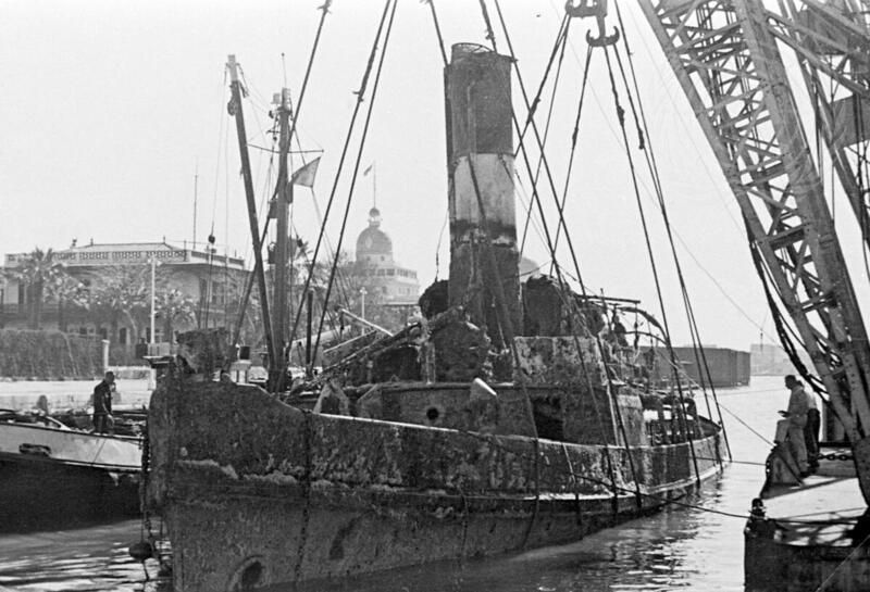 Salvage Work in the Suez Canal