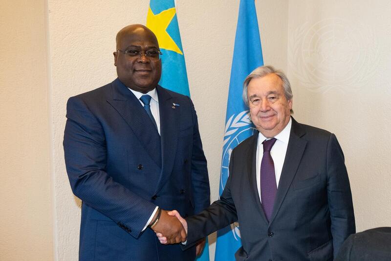 Secretary-General Meets with President of Democratic Republic of Congo in Geneva
