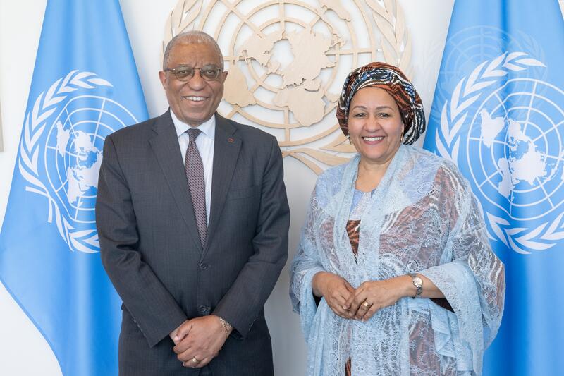 Deputy Secretary-General Meets with Permanent Representative of Angola