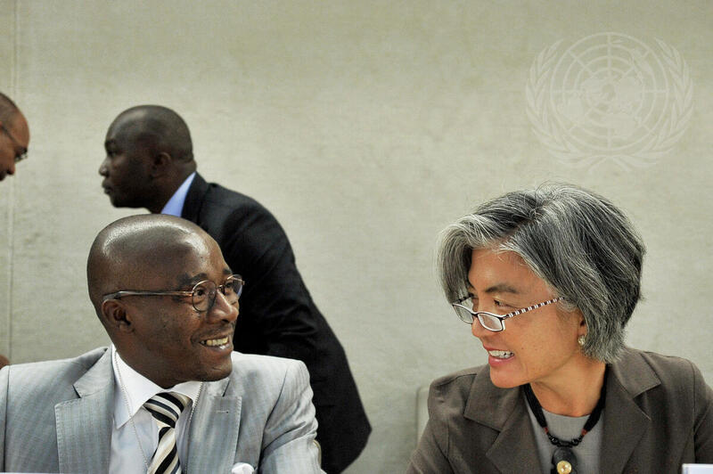 Human Rights Deputy High Commissioner and Côte d'Ivoire Minister at Council Meeting