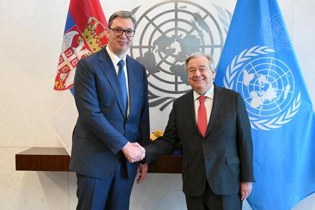 Secretary-General Meets with President of Republic of Serbia