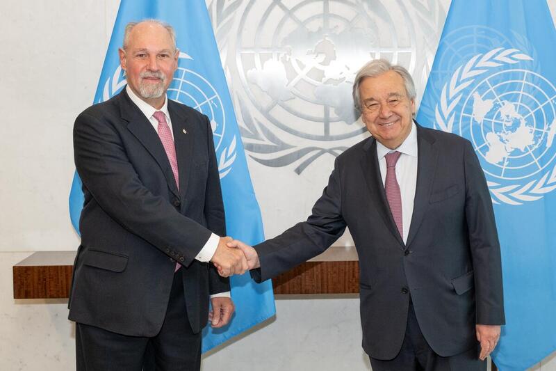Permanent Representative of Argentina Presents Credentials to Secretary-General