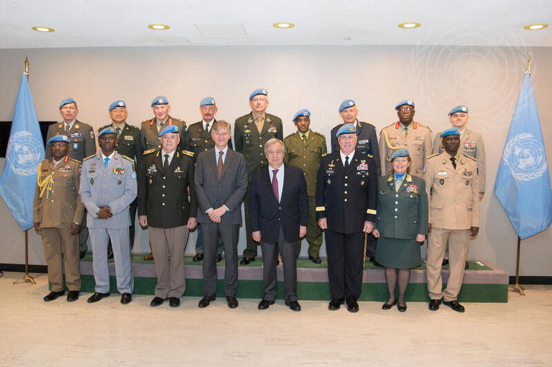 Secretary-General Meets Heads of Military Components during 2018 Conference