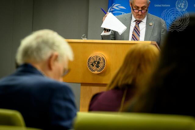 Commissioner-General of UNRWA Briefs Press on Gaza