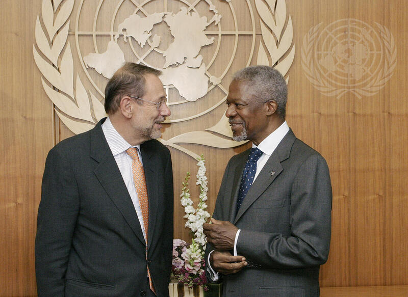UN Secretary-General Meets with Secretary-General and High Representative for Common Foreign and Security Policy of Council of European Union