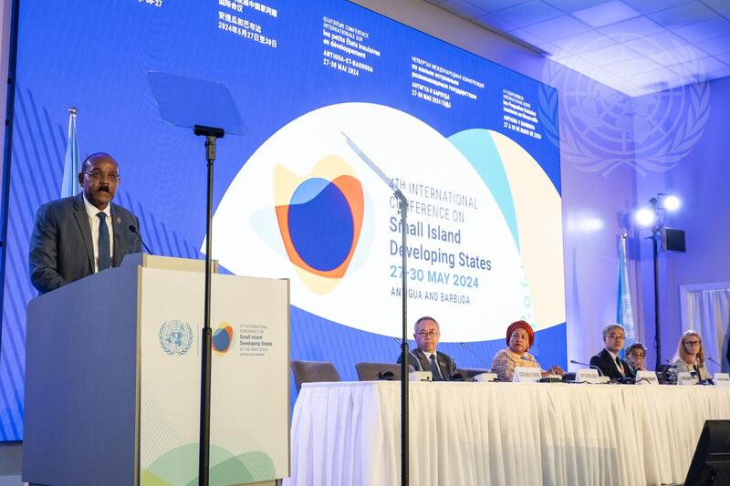 Prime Minister of Antigua and Barbuda Addresses Closing of SIDS4 Conference