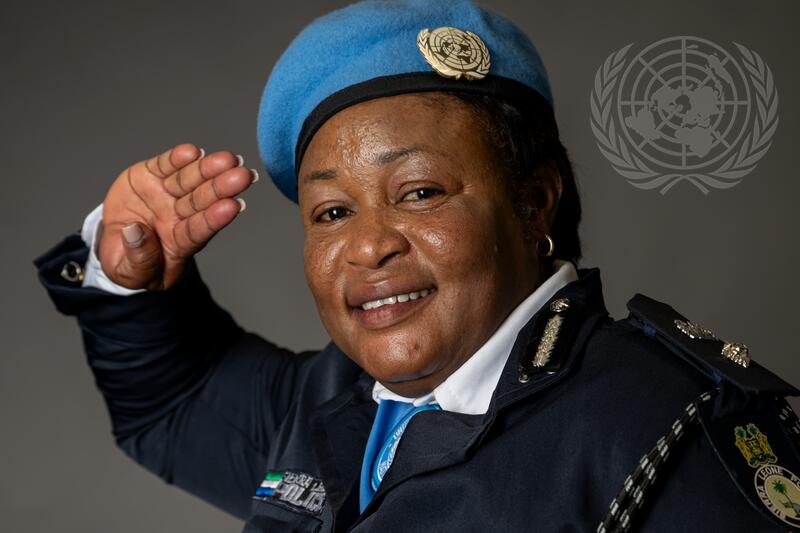 Portrait of UN Woman Police Officer of the Year