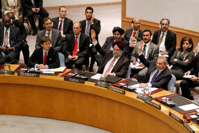 India and Lebanon Abstain in Security Council Vote on Syria