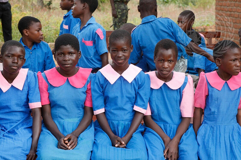 Schoolgirls at Malawi Millennium Village