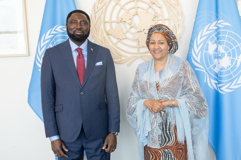 Deputy Secretary-General Meets with Foreign Minister of Gambia