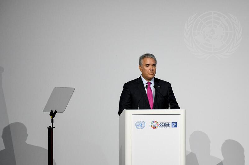 President of Colombia Addresses UN 2022 Ocean Conference