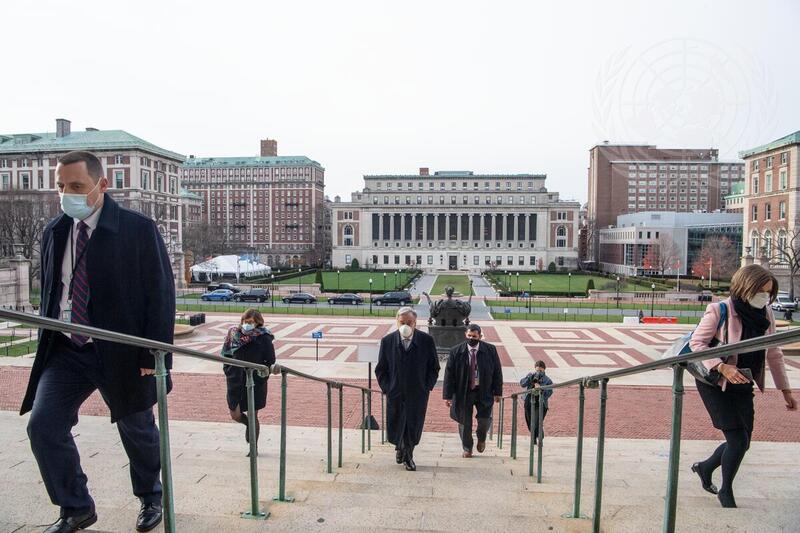 Secretary-General Holds "State of the Planet" Lecture at Columbia University