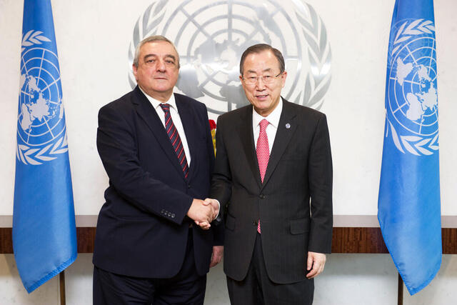 Secretary-General Meets Permanent Representative of Azerbaijan