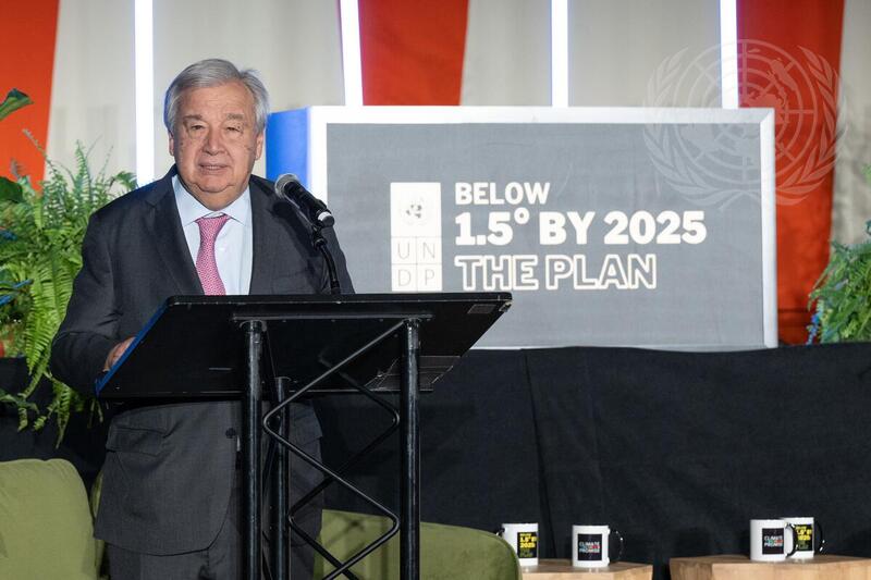 Secretary-General Addresses Event "Below 1.5 By 2025: The Plan"