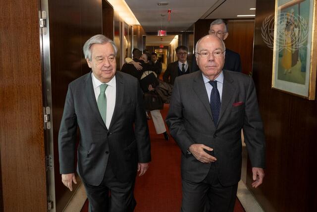 Secretary-General Meets with Foreign Minister of Brazil