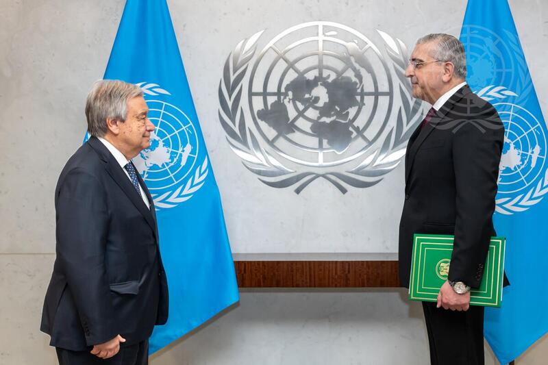 Permanent Representative of Syria Presents Credentials to Secretary-General