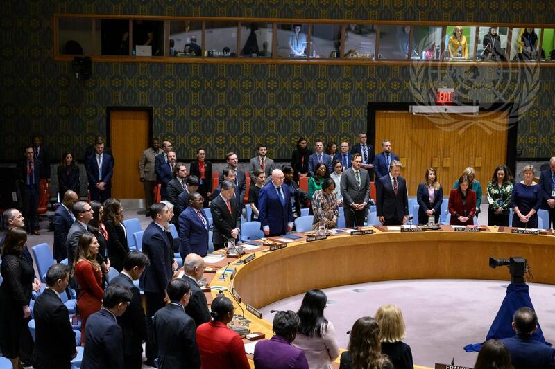 Security Council Observes Moment of Silence for Humanitarian Workers Who Lost Their Lives in Gaza