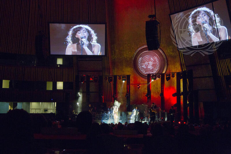 "Tunes for Peace" Concert at UN by Israeli Singer Rita