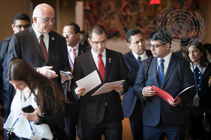 Foreign Minister of Venezuela Speaks to Press