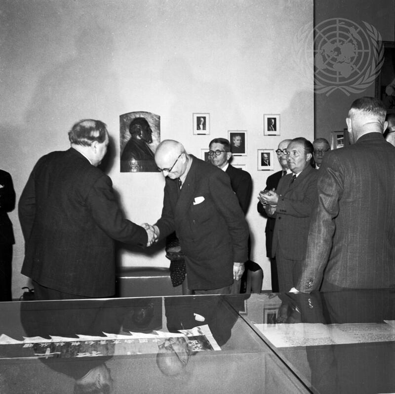 League of Nations Turns Over Historic Documents to United Nations