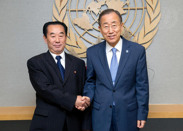 Secretary-General Meets DPRK Vice Foreign Minister