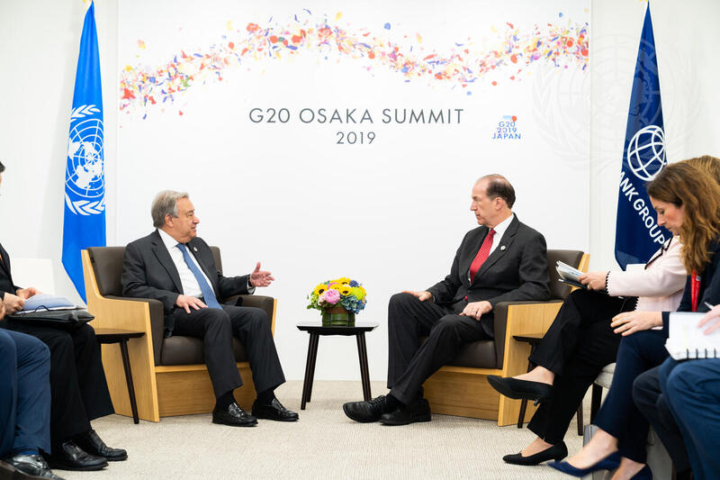 Secretary-General Attends G20 Summit in Osaka, Japan