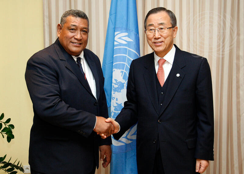 Secretary-General Meets Prime Minister of Tuvalu