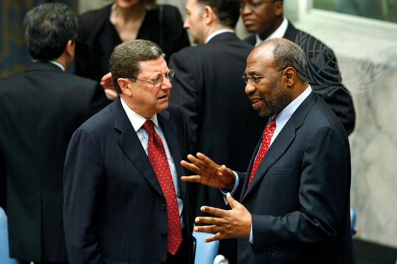Security Council President Meets Head of MONUC