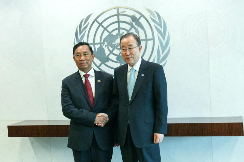 Secretary-General Meets Speaker of Myanmar Parliament