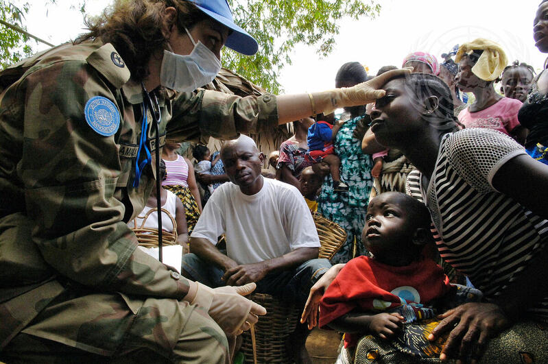 UN Peacekeepers in Medical Outreach Programme in Liberia