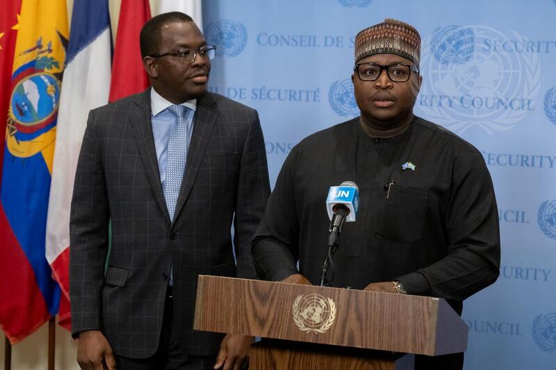 Foreign Minister of Sierra Leone Briefs Press