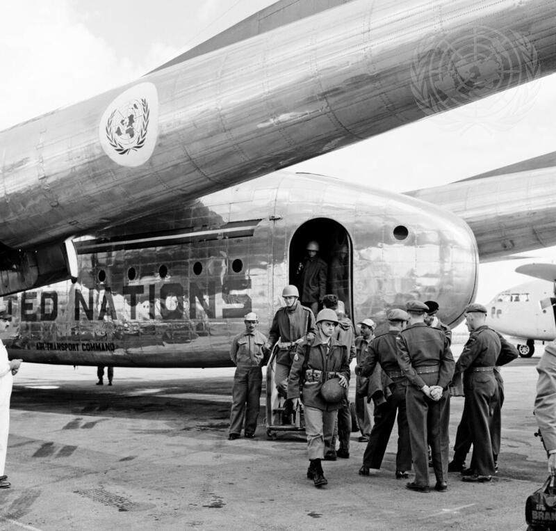 Brazilian Advance Contingent for UNEF Arrives in Egypt