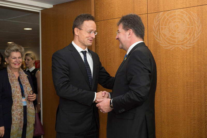 President of the General Assembly Meets Foreign Minister of Hungary