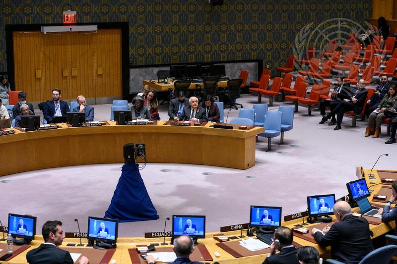 Security Council Meets on Situation in Middle East Including Palestinian Question