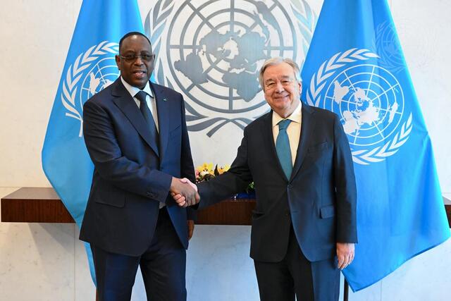 Secretary-General Meets with Former President of Senegal