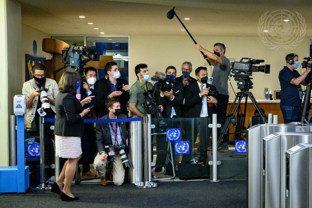 Scene during 76th Session of General Assembly