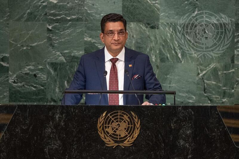 Foreign Minister of Sri Lanka Addresses General Assembly Debate
