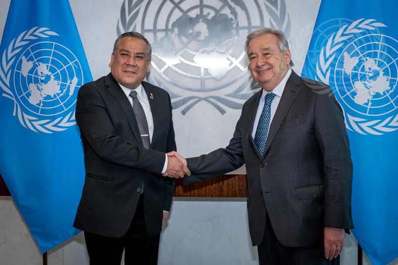 Permanent Representative of Peru Presents Credentials to Secretary-General