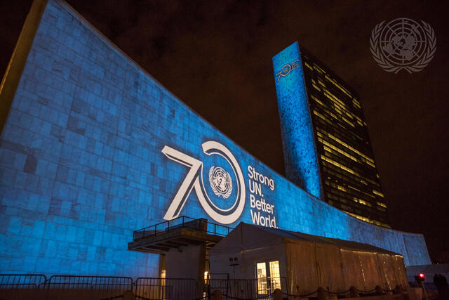 Projections on Sustainable Development Goals and 70th Anniversary of the United Nations