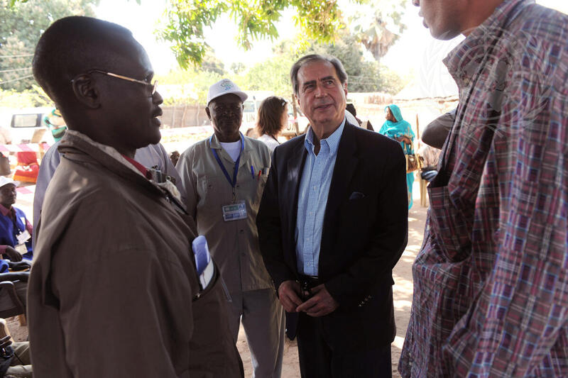 Member of Sudan Referenda Panel Visits Polling Station