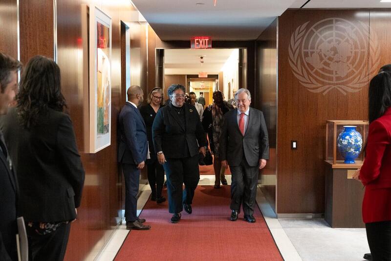Secretary-General Meet with Prime Minister of Barbados