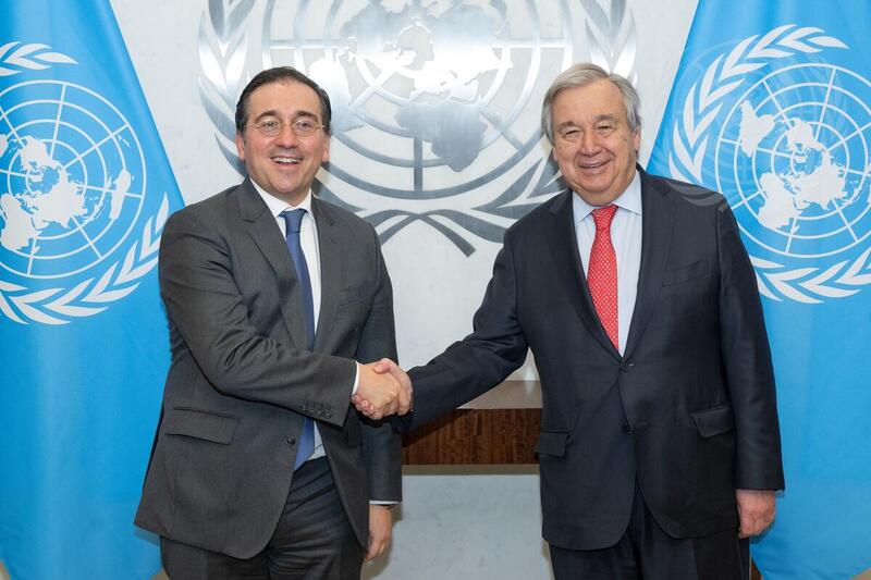 Secretary-General Meets with Minister for Foreign Affairs of Spain