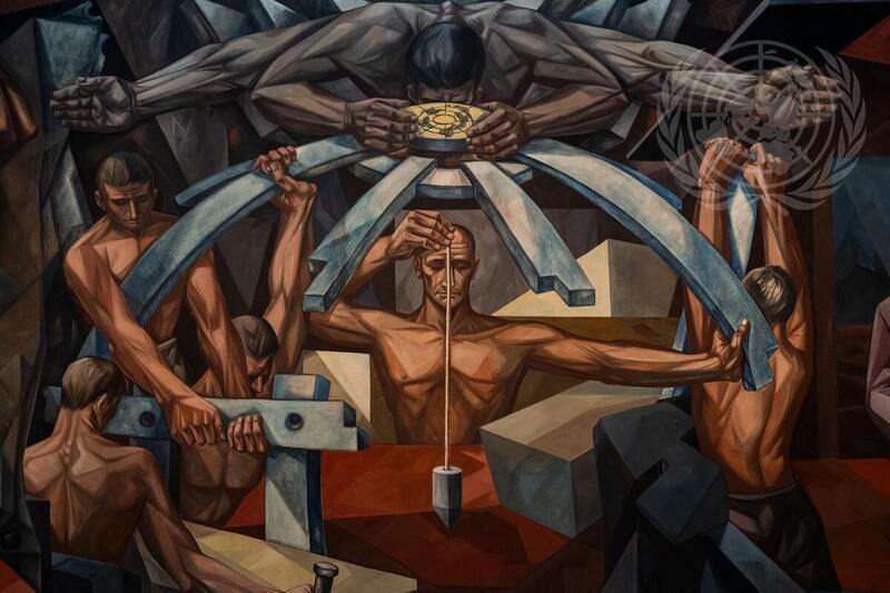 Mankind's Struggle for Lasting Peace Mural at UN Headquarters