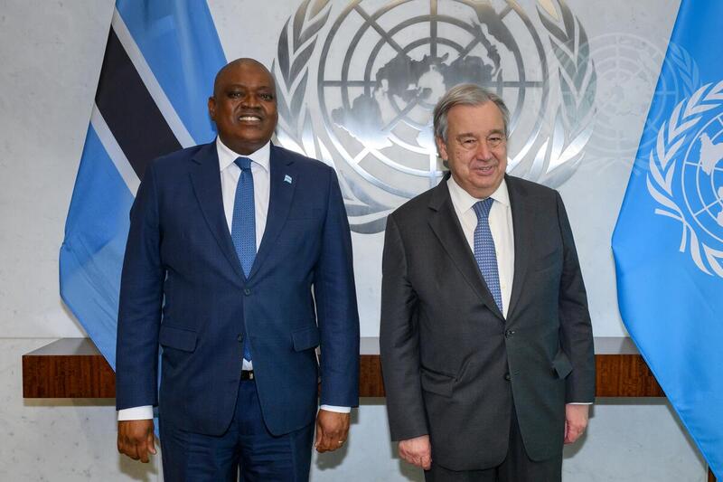 Secretary-General Meets with President of Botswana